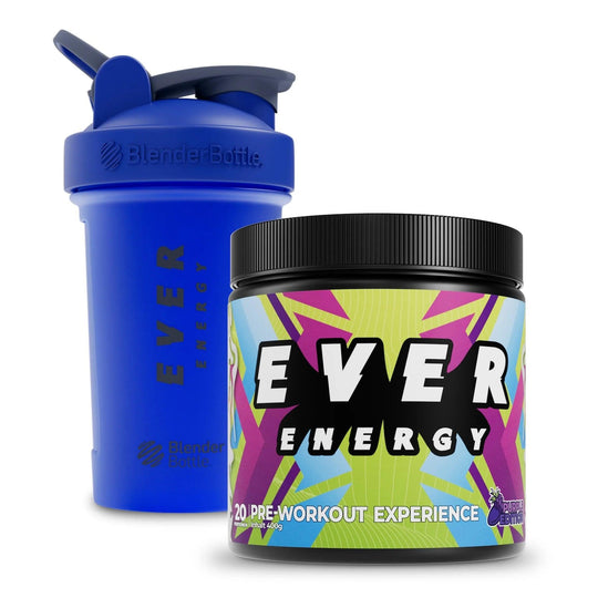 Pre Workout Experience und Shaker Blau